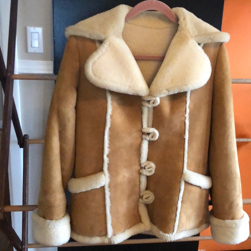 Suede Sherpa jacket.